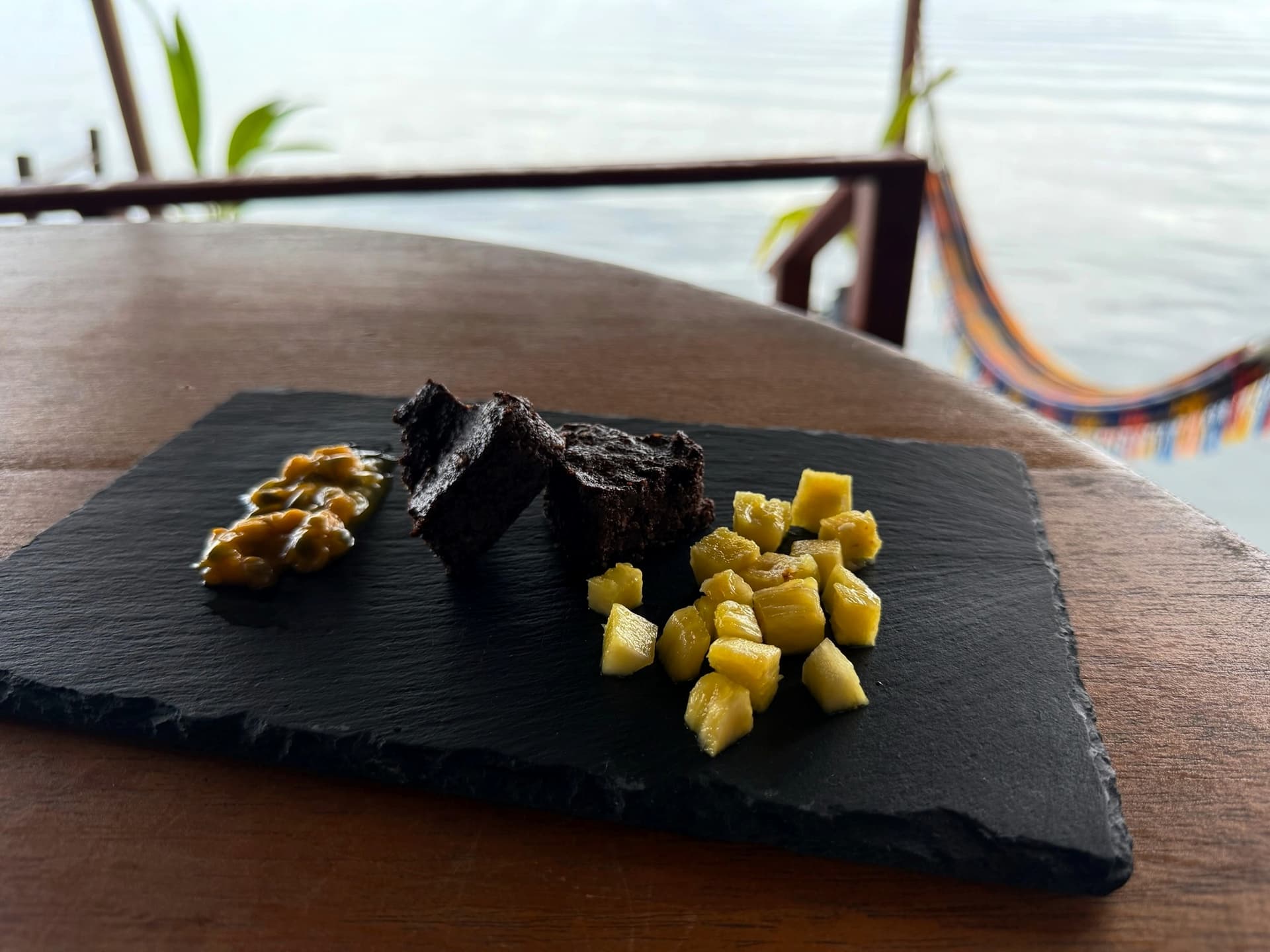 Garden-to-table fresh vegetables and fruits at Blå Bar Restaurant, Dolphin Blue Paradise, Bocas del Toro