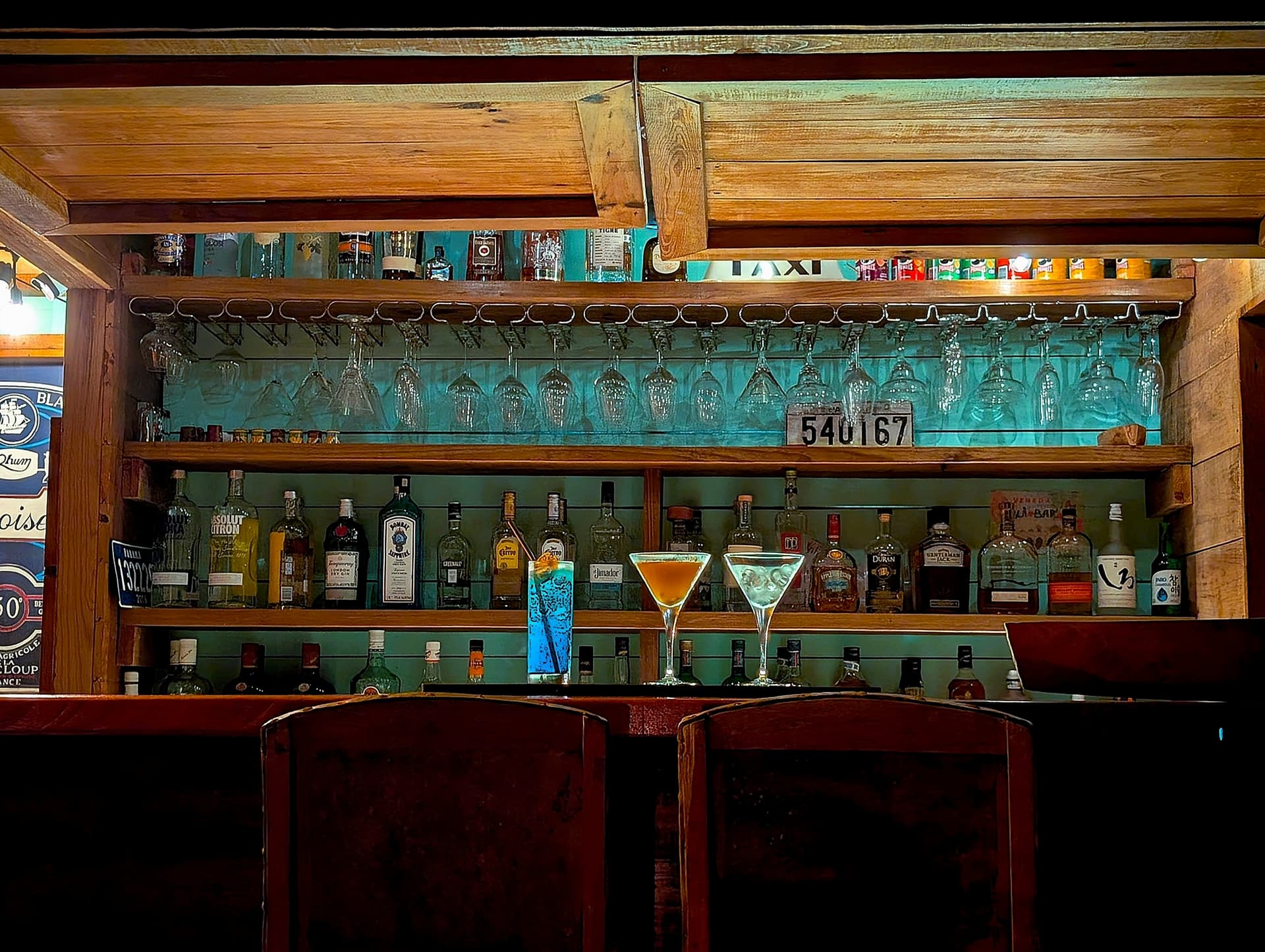 Colorful drinks and cocktails background